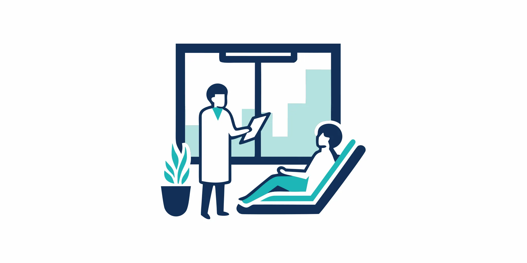 A Katy podiatrist consults with a patient about their foot and ankle health.