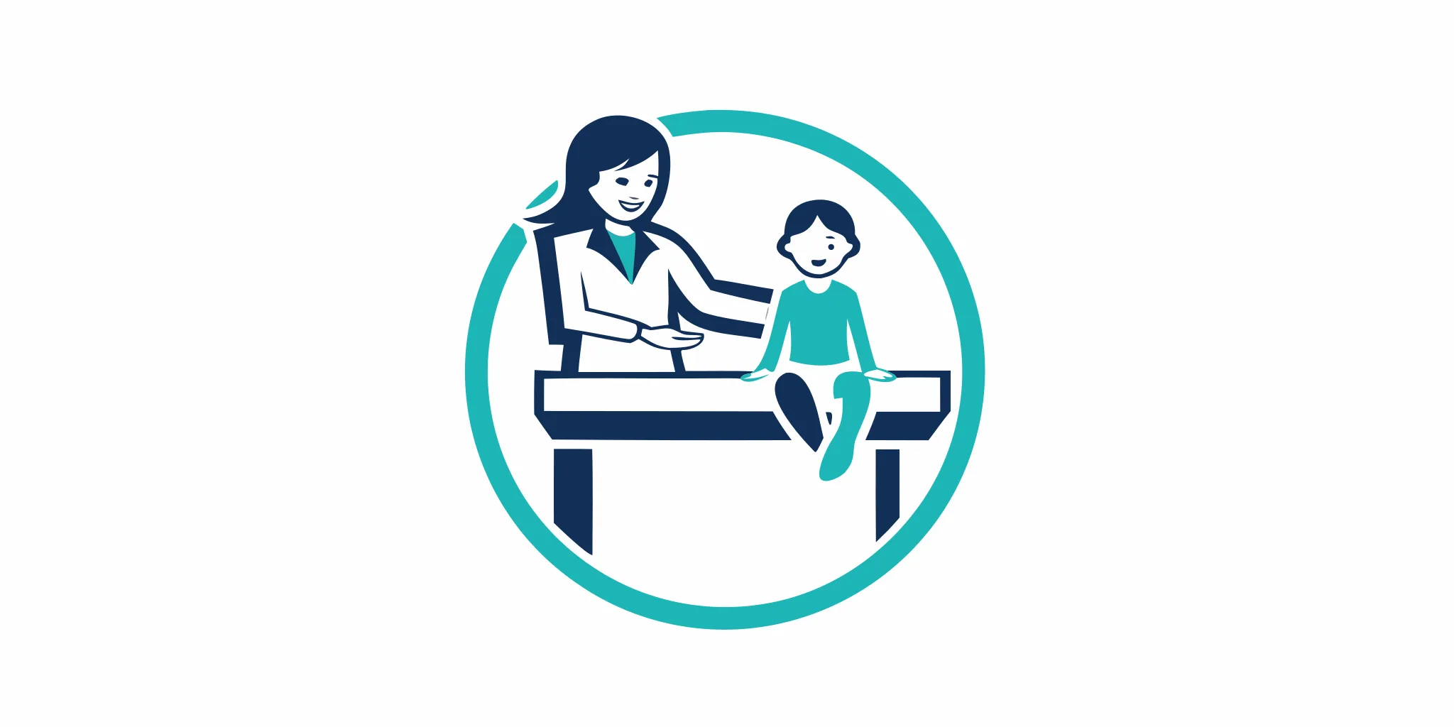 Doctor performing a pediatric foot care exam on a child in Katy.