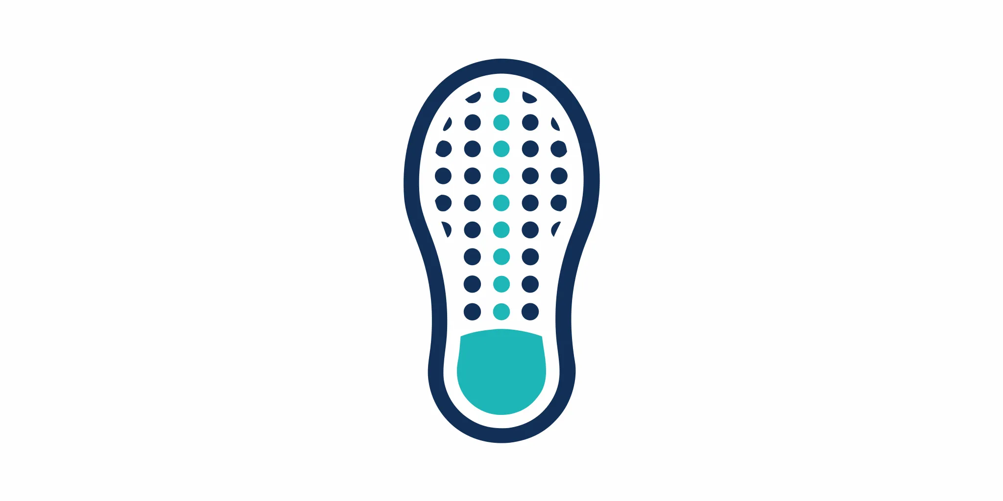 Cushioned insoles with a perforated design providing targeted foot support and comfort.