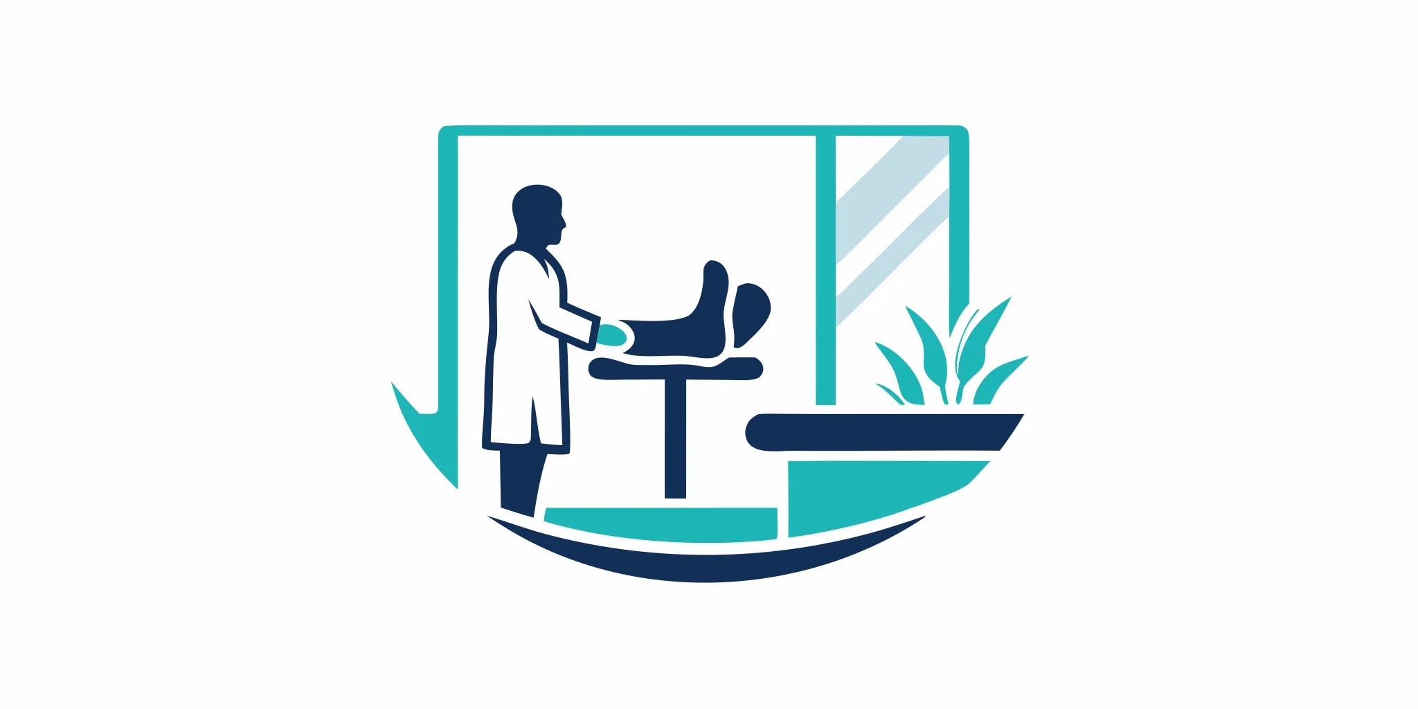 A foot doctor in Katy examines a patient's foot during a consultation.