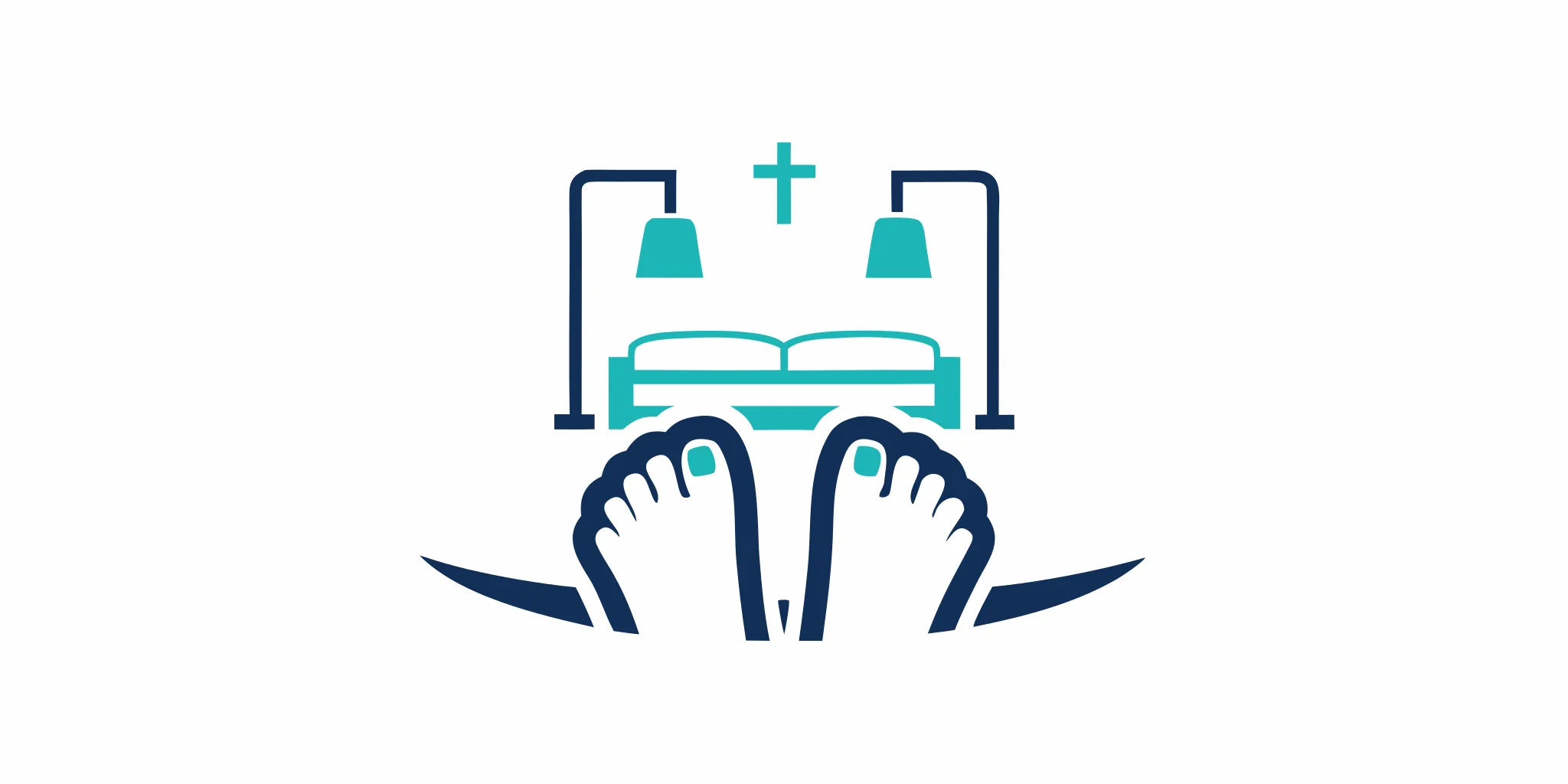 Clean healthy toenails in a medical podiatry setting