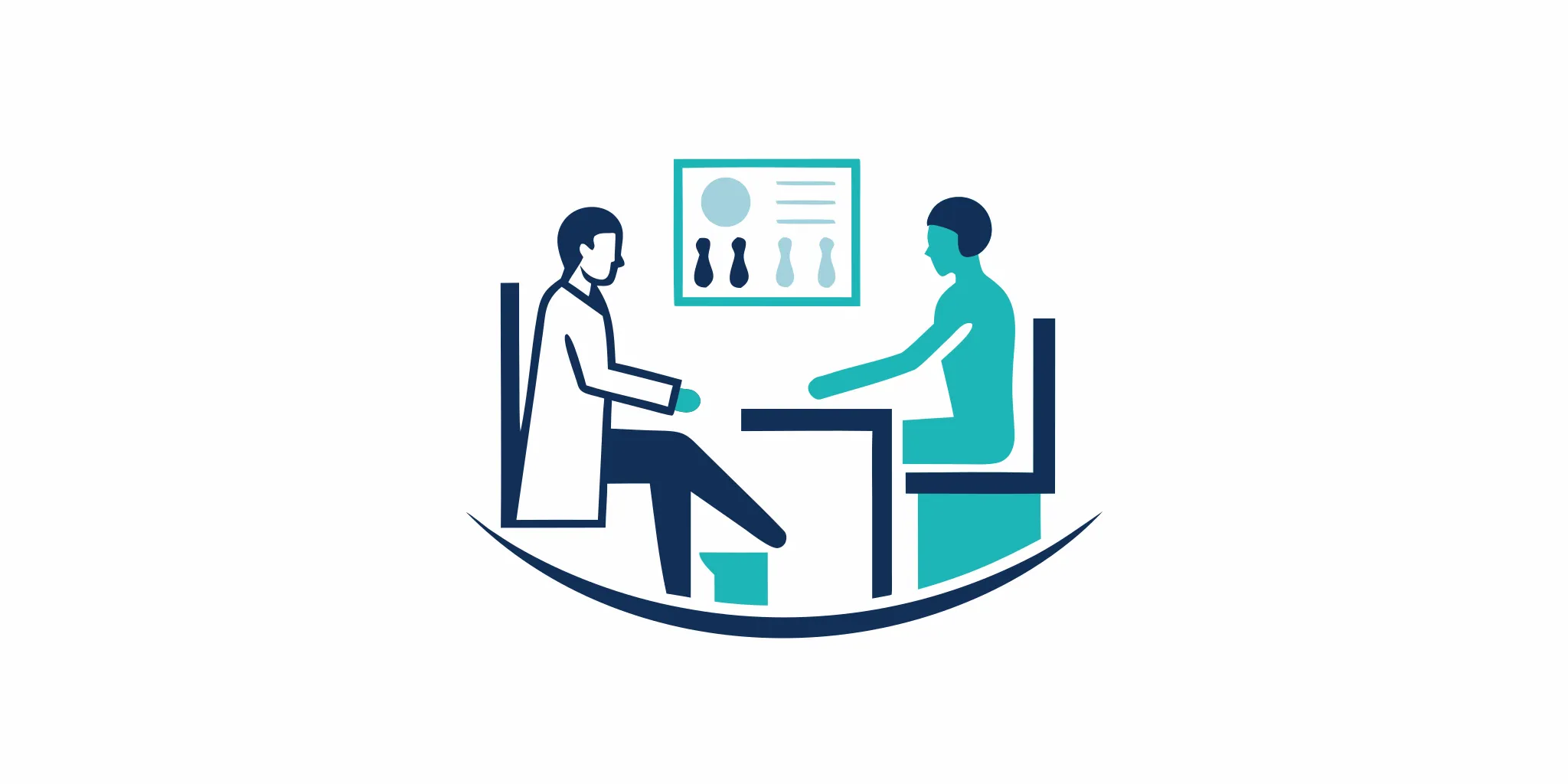 Podiatrist examining a patient's foot in a modern medical office in Katy, Texas